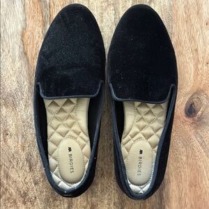 Birdies Women’s Black Velvet Loafers
